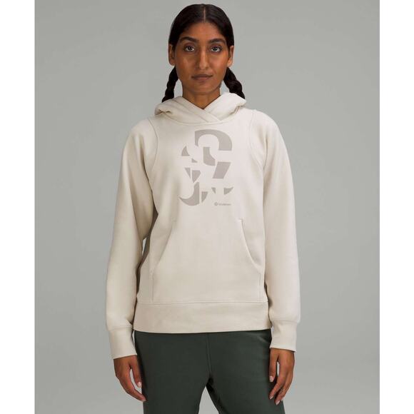 Lululemon Loungeful Hoodie *Graphic in Natural Ivory Size 4 - Picture 1 of 6